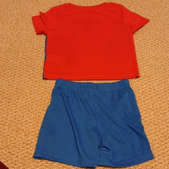 Marvel Superhero Spiderman Pajama Set - Red and Blue 12m Baby Boy - Picture 3 of 3